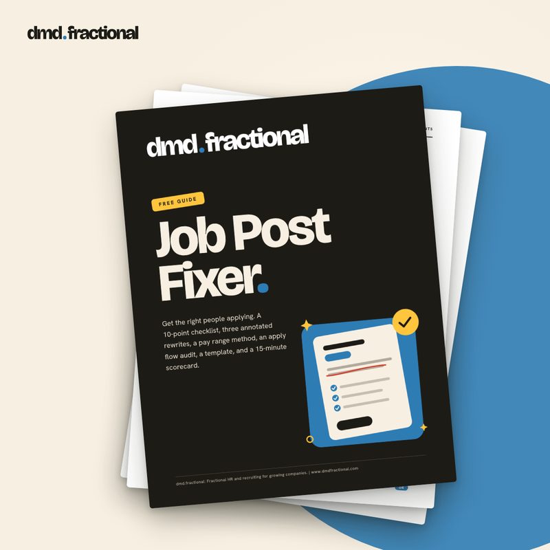 Cover of the Job Post Fixer PDF guide